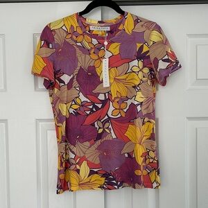 NWT Trina Turk Floral Print Women's Top Size S